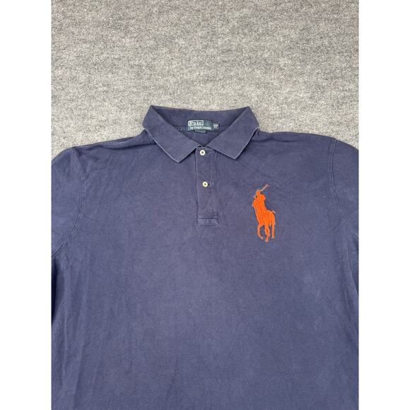 Polo Ralph Lauren Big Pony Polo Shirt Men's Size 2XB Navy Blue Prep Big 3 - Picture 2 of 16
